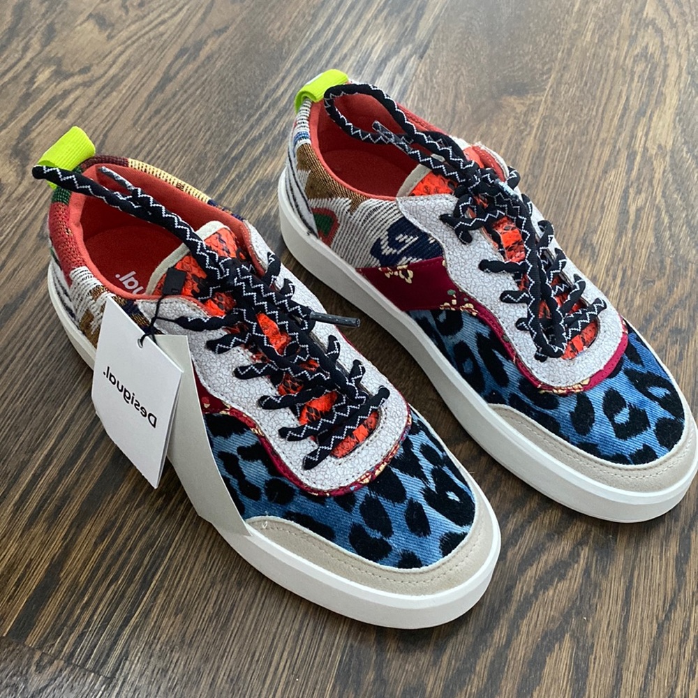 Desigual Crazy Patch Cool Sneakers Chunky Sole 37